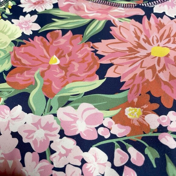 Ruffle Butts Tropical Floral Long Sleeve Peplum Rashguard Swim Shirt Size 2T - Picture 3 of 5